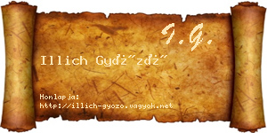 Illich Győző névjegykártya