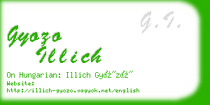 gyozo illich business card